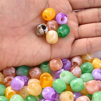 Barrel Acrylic Large Hole Beads