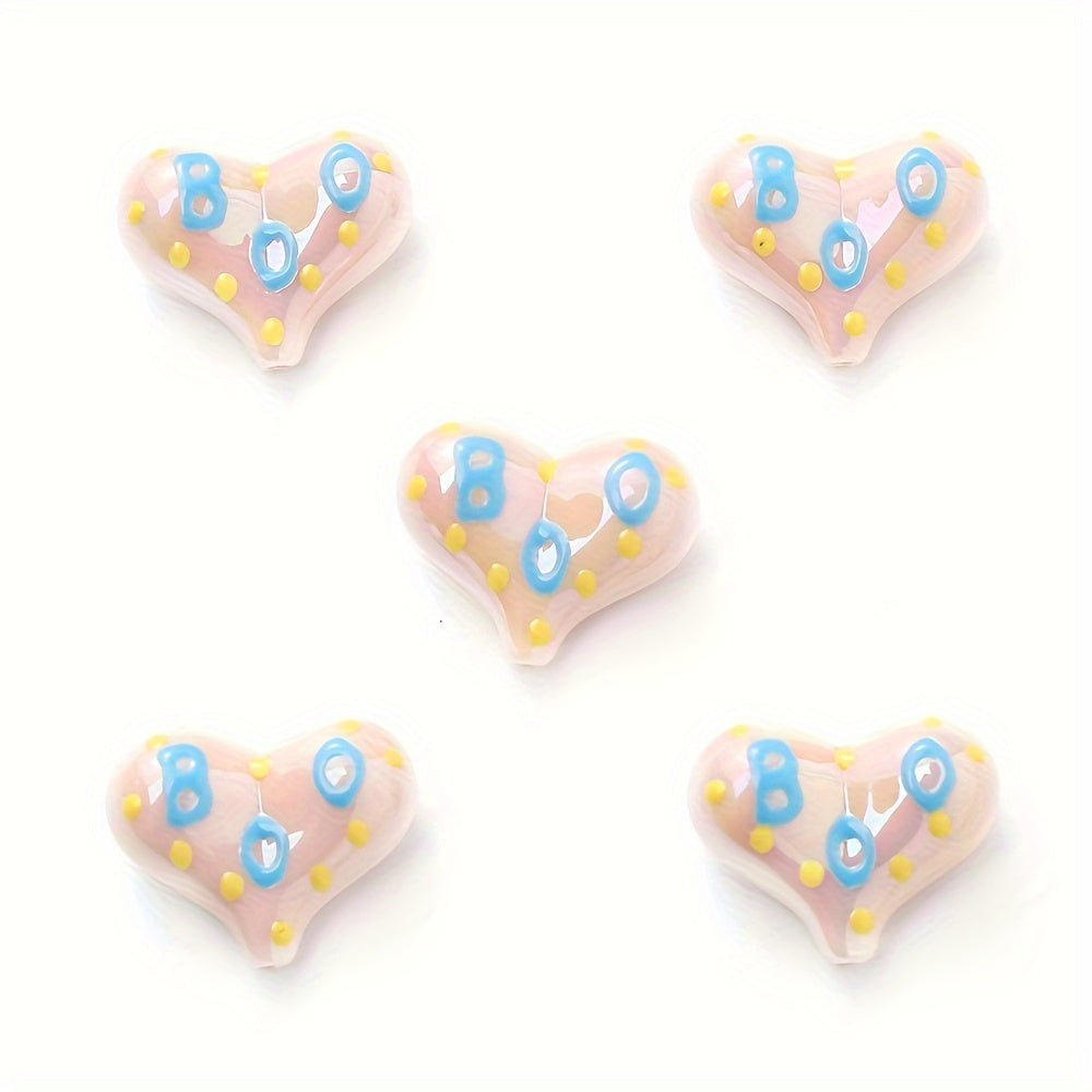 AB Love Letter Acrylic Beads