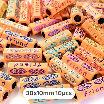 26PCS Mixed Retro Acrylic Bead Set