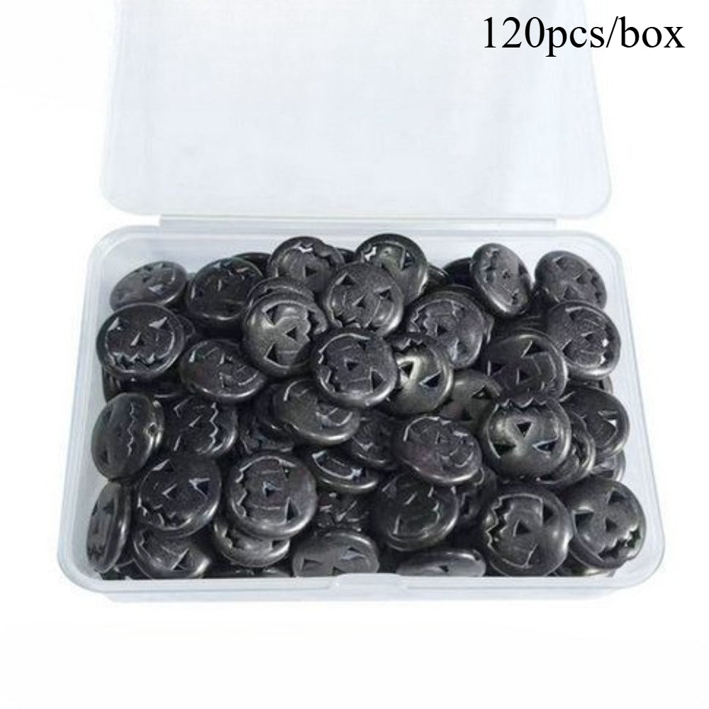 120pcs/box Turquoise Skull Pumpkin Beads Halloween Style Loose Spacer Beads for Jewelry Making DIY Handcrafts Accessories Festival Psrty House Decor Supplies Ideal Handmade Gifts