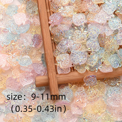 Mixed Glitter Acrylic Beads