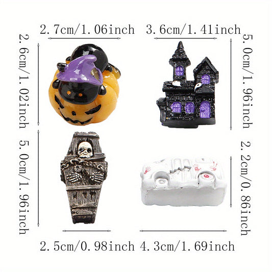 5-Piece Halloween Mini Resin Figurine Set