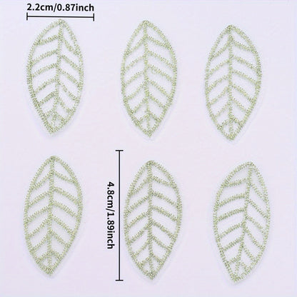 Green Mesh Leaf Patches