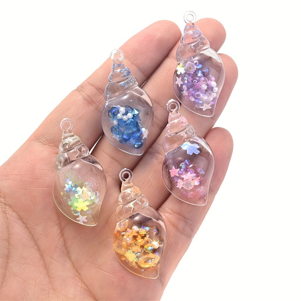 Luminous Transparent Resin Pendants