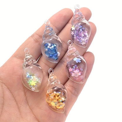 Luminous Transparent Resin Pendants