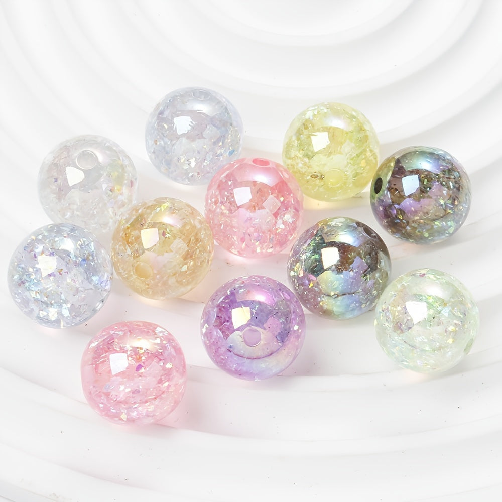 Shiny AB Round Acrylic Beads