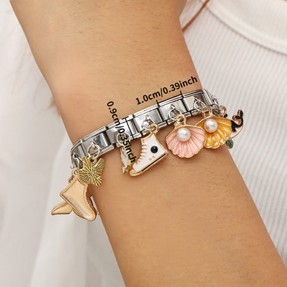 1PC Stainless Steel Modular Bracelet Link Set