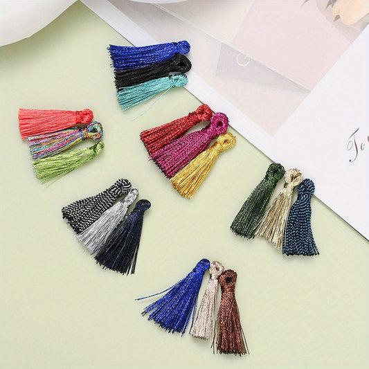 Mini Multicolor Tassel Pendant Charms