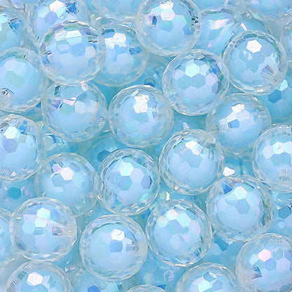 Clear Cut Acrylic Round Beads