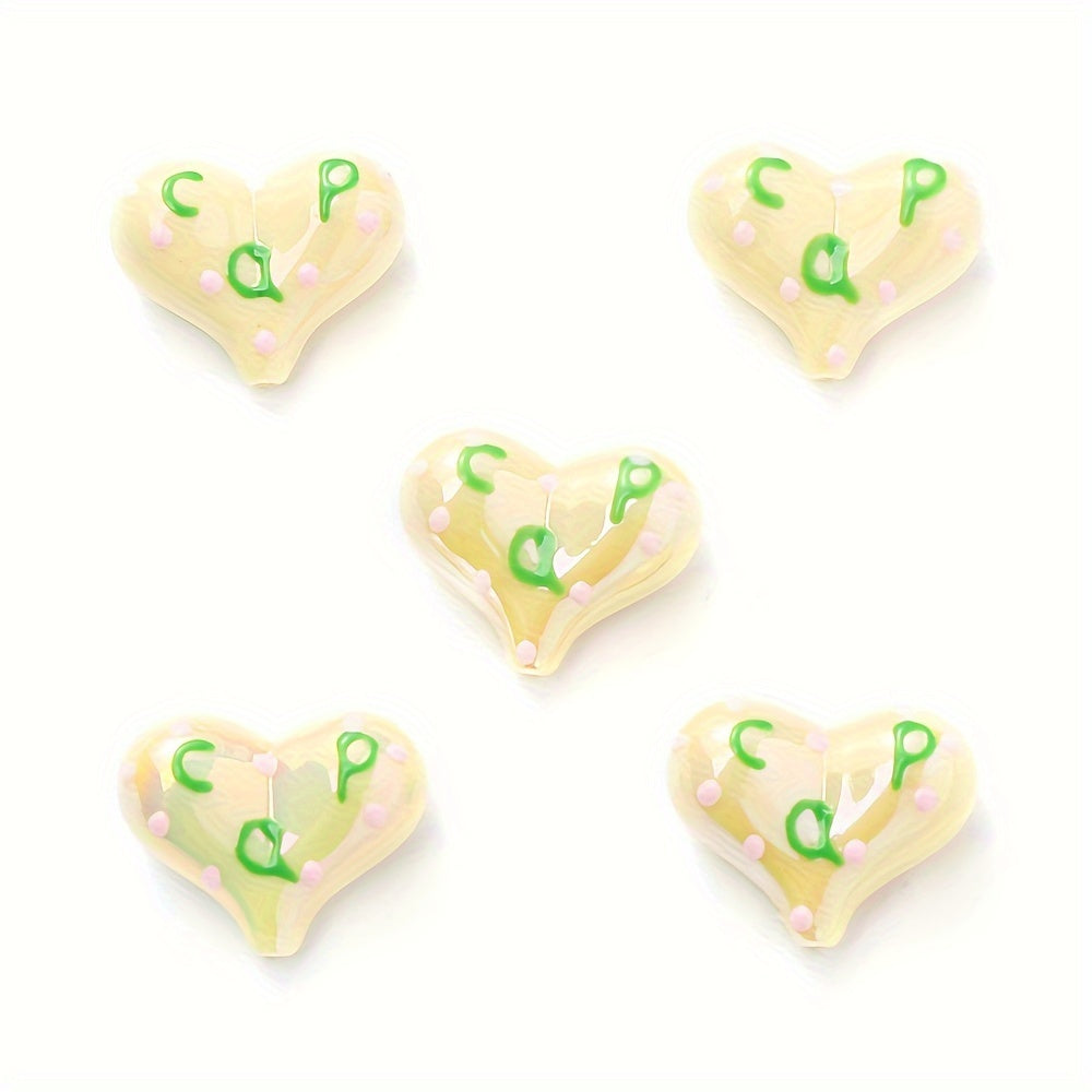AB Love Letter Acrylic Beads