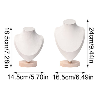 1PC Velvet Necklace Display Mannequin Bust