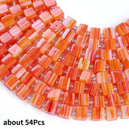Square Natural Stone Beads