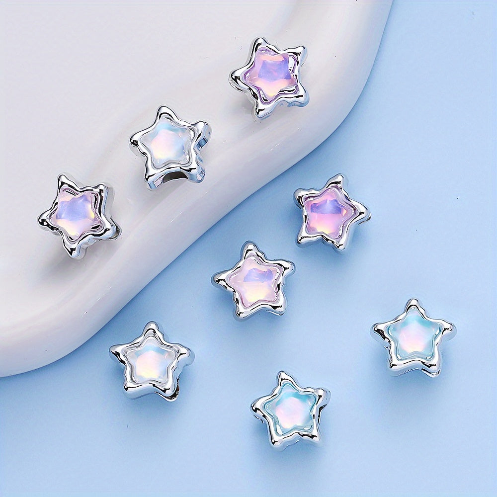 Pentagram Plastic Spacer Beads