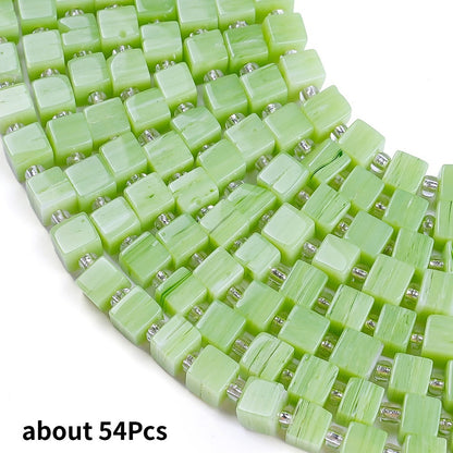 Square Natural Stone Beads