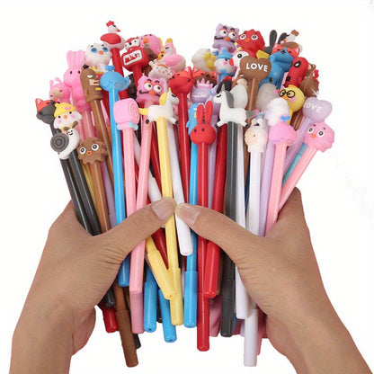 20-Piece Assorted Animal Silicone Gel Ink Pens