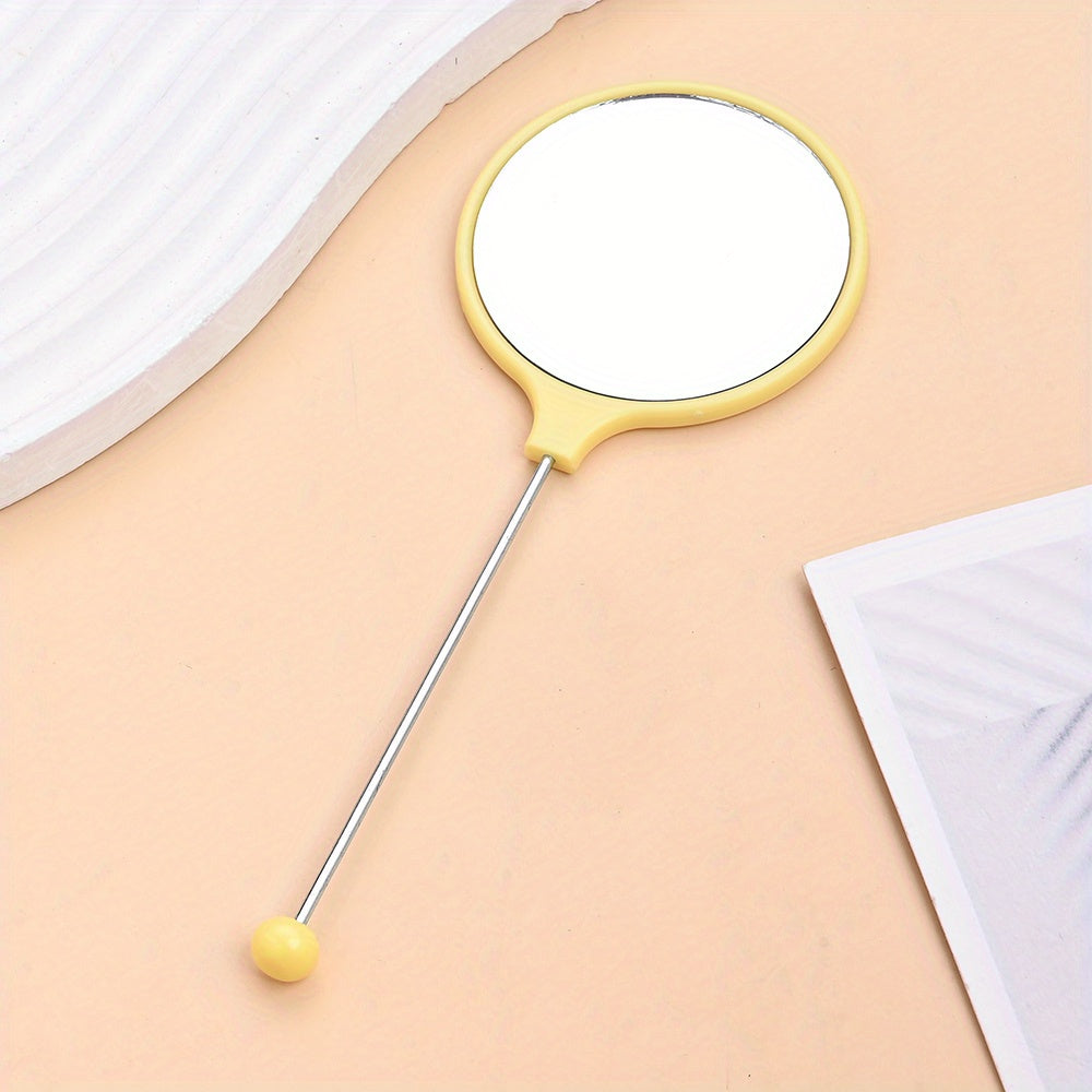 Beaded Handheld Makeup Mirror
