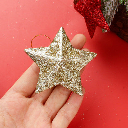 6-Piece Random Shiny Christmas Star Decorations