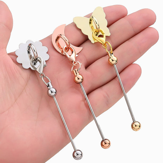 Beadable Self-Adhesive Keychain Hooks