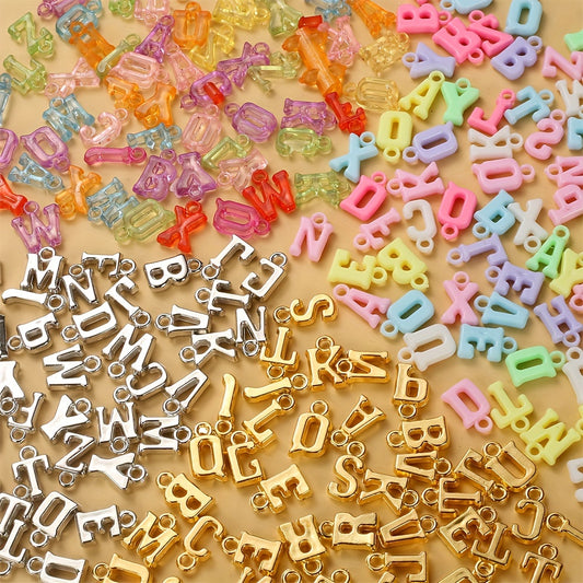 50g Acrylic Letter Pendant Beads