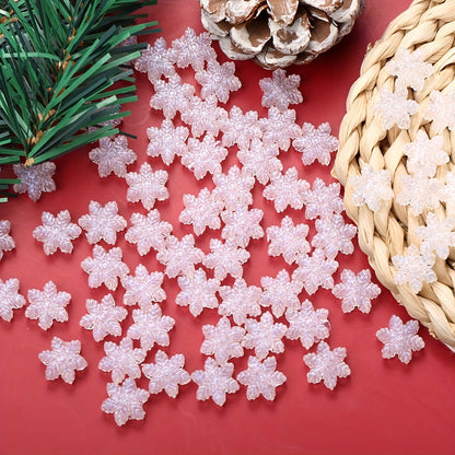 Ice Snowflake Acrylic Beads