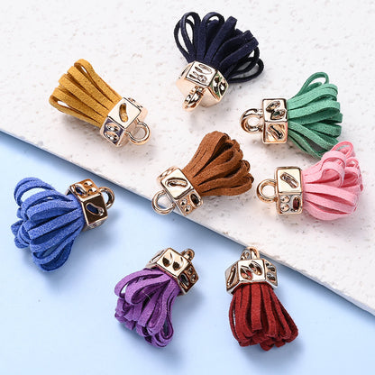 Fashion Mini Colorful Fringe with Golden Cap