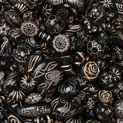 30g/bag 8-30mm Bohemian Style Acrylic Shape Beads