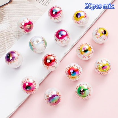 20pcs 16mm Acrylic Eyeball Beads