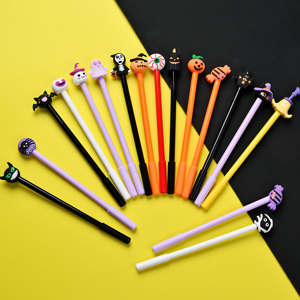 20PCS Halloween Pumpkin, Skull, Ghost & Bat Ballpoint Pen Set