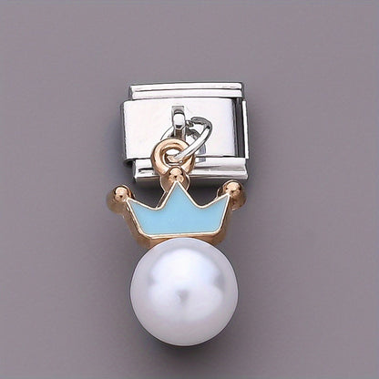 9x10 mm Stainless Steel Crown Modular Charm