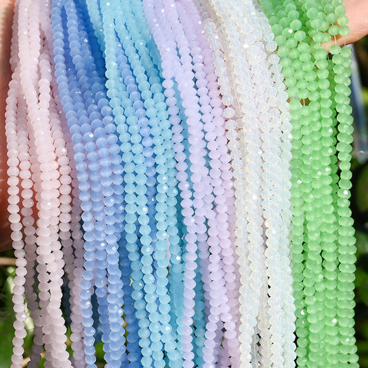 Mixed Size Glass Flat Beads