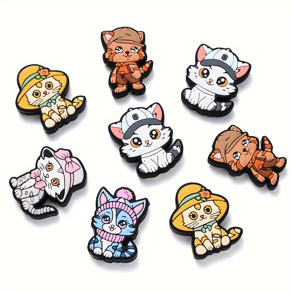Cat Silicone Beads Set