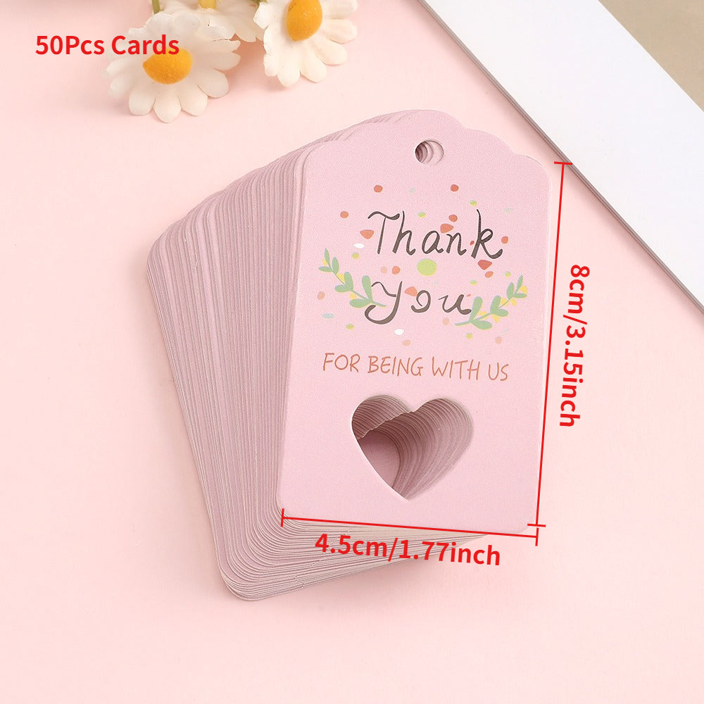 Keychain and Jewelry OPP Packaging Card Set