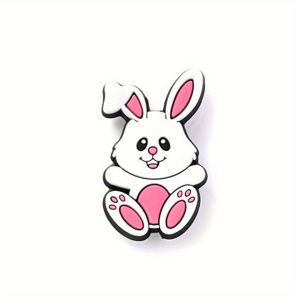 1/4PCS Rabbit Silicone Bead Set
