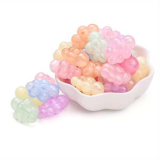 Colored Cloud Acrylic Beads