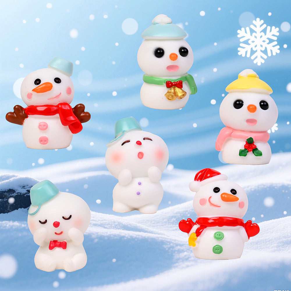 Christmas Snowman Mini Decorative Statues