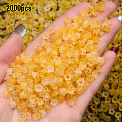Gradient Bellflower Spacer Beads