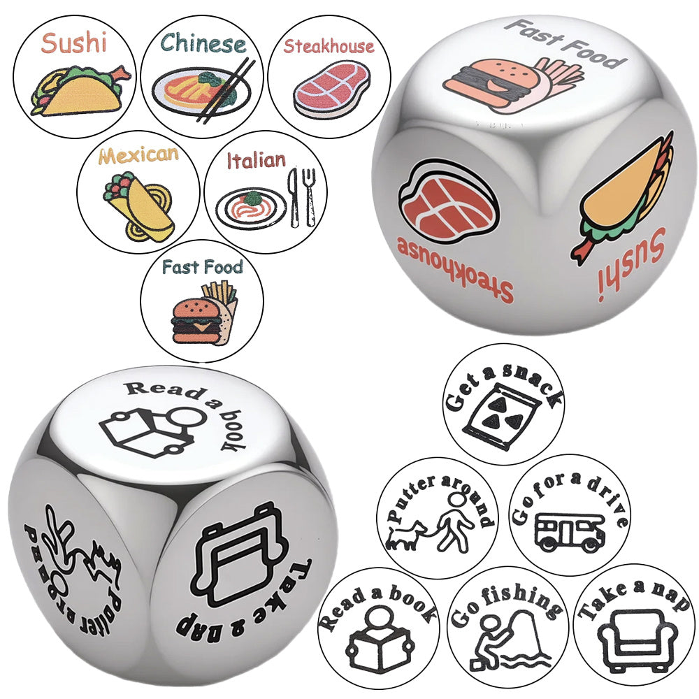 Stainless Steel Decision Dice Set