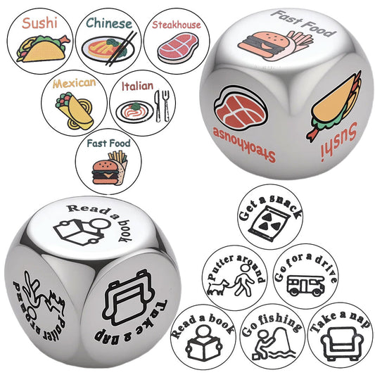 Stainless Steel Decision Dice Set