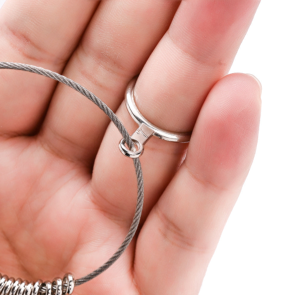 1-Piece Metal Ring Sizer Measuring Tool