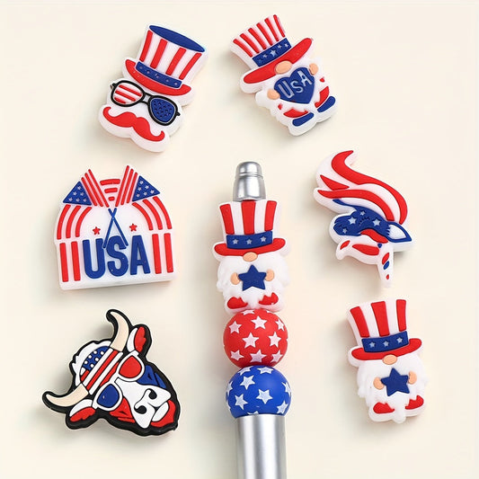 Patriotic Silicone Beads Independence Day Kit