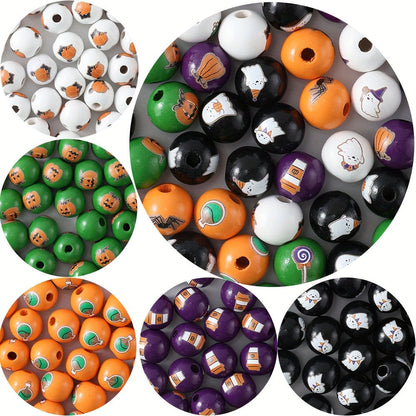 Halloween Wooden Beads