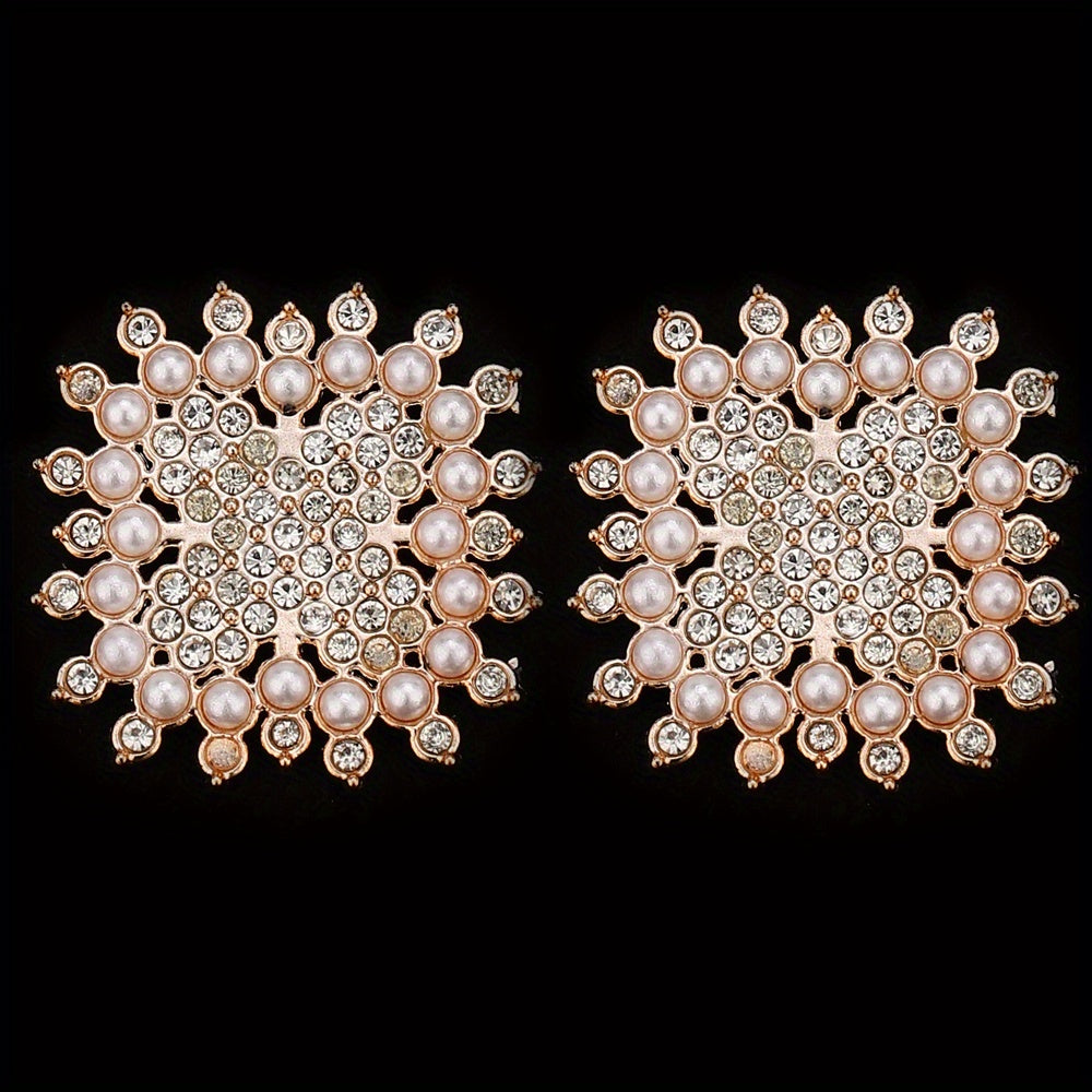 Stylish Acrylic Pearl and Rhinestone Flatback Embellishments