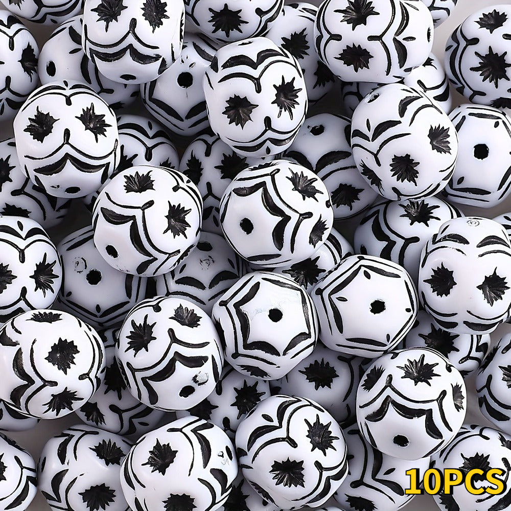 Skull Acrylic Spacer Beads