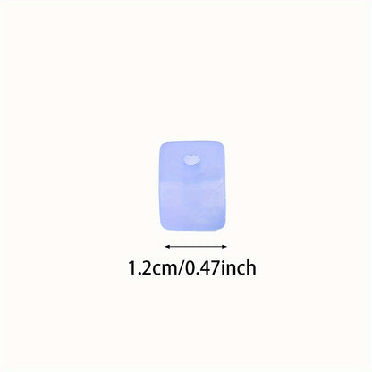 20pcs/lot Frosted Candy Color Acrylic Square Beads