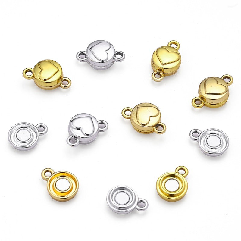Heart Magnetic Clasp Connectors