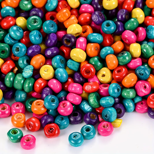 Rainbow Mini Wooden Beads