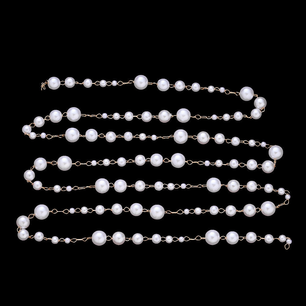 Imitation Pearl Strand Chain