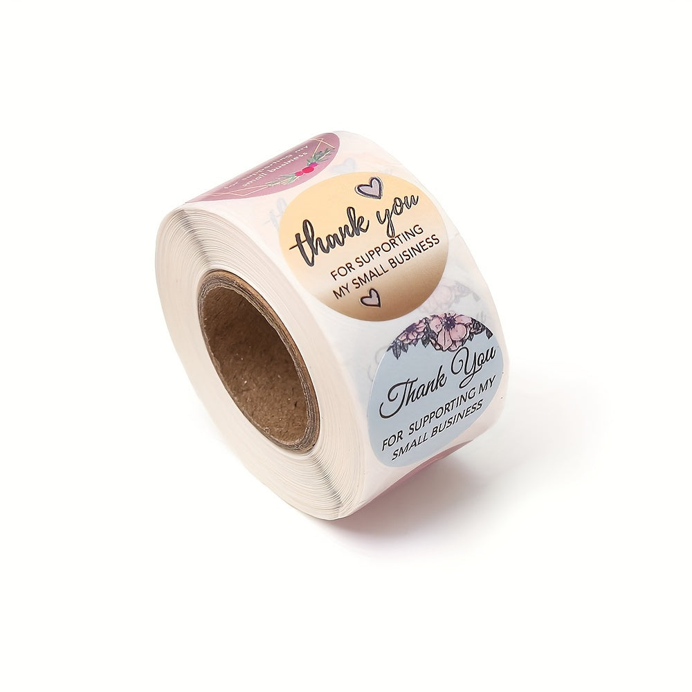 Floral Thank You Stickers