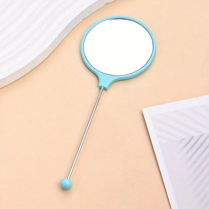 Beaded Handheld Makeup Mirror