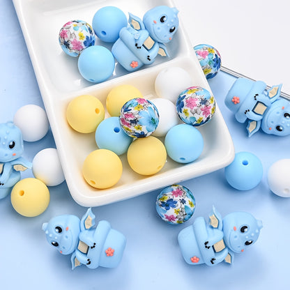 25pcs Silicone Beads Set